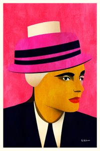 Stylish Woman Pink Hat