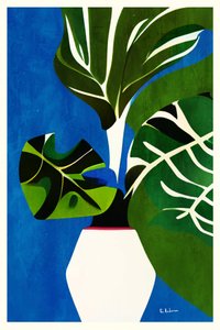 Tropical Leaf Vase