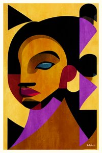 Vibrant Geometric Portrait by Bo Anderson