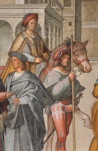 Central Nave, First North Span, Meeting of St. Joachim and Sant
