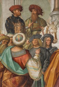 Central Nave, Second North Span, Marriage of the Virgin (detail)