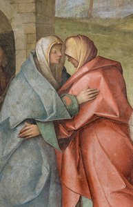 Central Nave, Third North Span, Visitation, Boccaccio Boccaccino 1516-17 (detail)