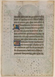 Leaf from a Book of Hours: Text (verso)