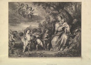 Rest on the Flight into Egypt by Boetius Adams Bolswert