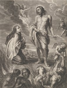Saint Teresa of Avila Interceding for Bernardino de Mendoza, ca. 1640-59 by Boetius Adams Bolswert