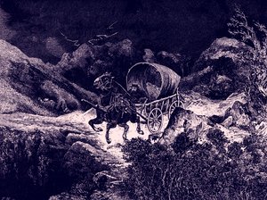 California Wagon Ride by Night
