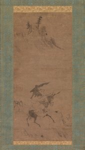Su Shi Riding a Donkey by Bokudo Sojun