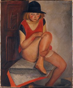 The Model by Boris Grigoriev, ca 1926 by Boris Dmitrievich Grigoriev