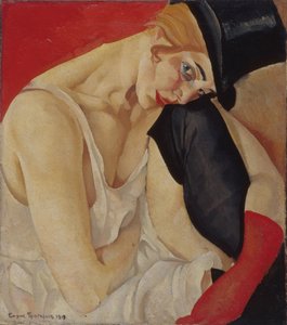 Lady in Top Hat, 1919 by Boris Dmitrievich Grigoriev