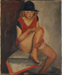 The Model, ca 1926 by Boris Dmitrievich Grigoriev