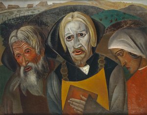 Vasili Kachalov as Tsar Fyodor Ioannovich by Boris Dmitrievich Grigoriev