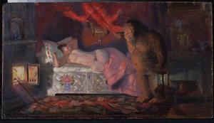 Domovoi Peeping At The Sleeping Merchant Wife