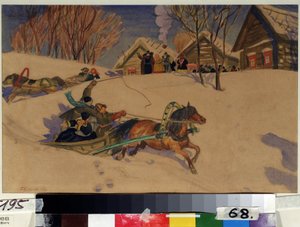 Shrovetide by Boris Mikhailovich Kustodiev