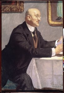 Portrait of the Artist I. Grabar by Boris Mikhailovich Kustodiev