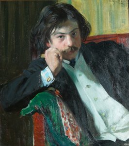 Portrait of the poet Janko Lavrin, 1909 by Boris Mikhailovich Kustodiev