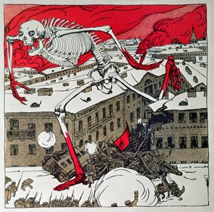 Poster Issued by the Revolutionaries in St. Petersburg by Boris Mikhailovich Kustodiev