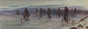 German bicycle troops in Finland, Finnish Civil War by Boris Vasilievich Zvorykin
