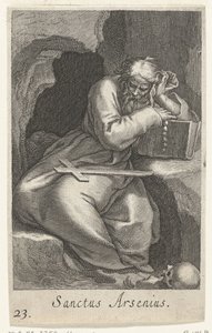 Saint Arsenius the Great as a Hermit