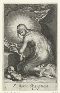 Saint Mary of Egypt as a Hermit (Hermits) by Boëtius Adamsz. Bolswert