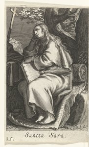 Saint Sara of Libya (Sacra Eremus Ascetriarum series) by Boëtius Adamsz. Bolswert