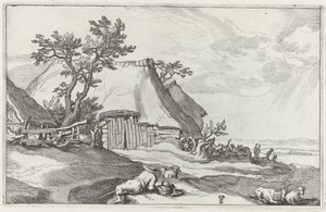 Landscape with Farm by Boëtius Adamsz. Bolswert