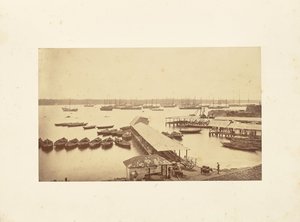 Harbor Scene by Bourne and Shepherd