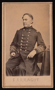 Portrait of David Glasgow Farragut by Brady