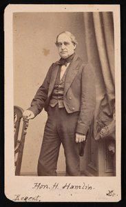 Portrait of Hannibal Hamlin 1809-1891 by Brady