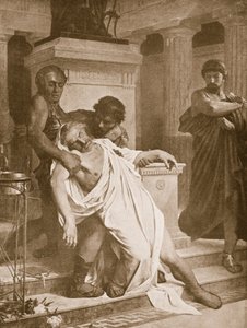 The Death of Demosthenes, illustration from 