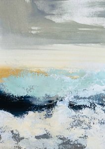 Golden Horizon Seascape by Breanna Megan Studio