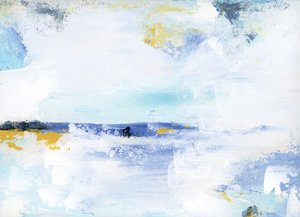 Serene Coastal Abstract by Breanna Megan Studio