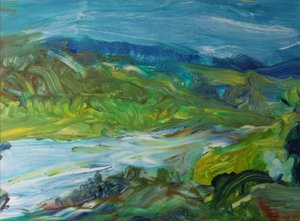 Blue River Landscape II by Brenda Brin Booker