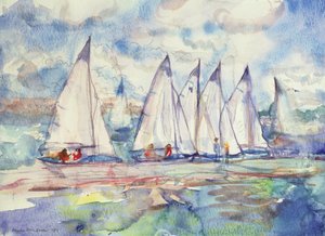 Blue Sailboats, 1989
