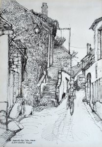 House with steps, Culen, France