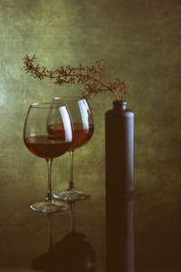 Elegant Wine Still Life