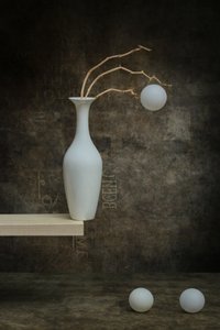 White Vase and Ornaments by Brig Barkow