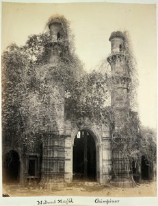 Mahmud Masjid (Nagina Masjid), Champaner, c.1875 by British Photographer