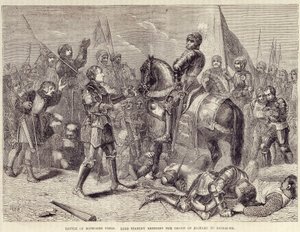 Battle of Bosworth Field by British School