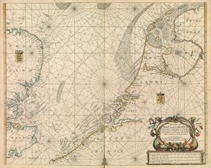 Chart of the North Sea and Dutch coast