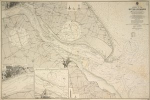 England, East coast, entrance to the River Humber surveyed by Captain G.E. Richards HM surveying ship 