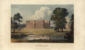 Enmore Castle, Somerset, seat of the Earl of Egmont by British School