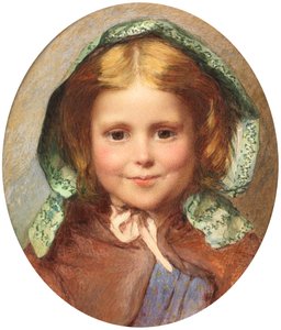 Girl in a Bonnet by British School