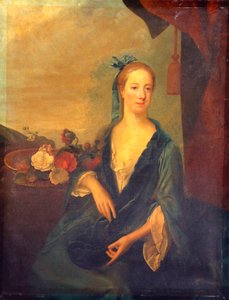 Lady In Blue, 1700 by British School