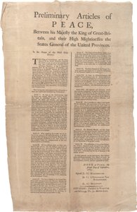 Preliminary articles of peace between...Great Britain and...the United Provinces, 02 September 1783 by British School