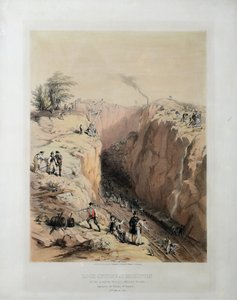 Rock cutting at Bishopton on the Glasgow by British School