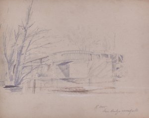 Single span railway bridge by British School