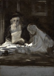 Sketch of Two Seated Figures