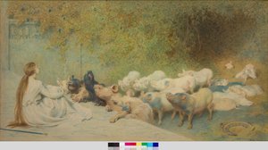 Circe and The Friends of Ulysses by Briton Riviere