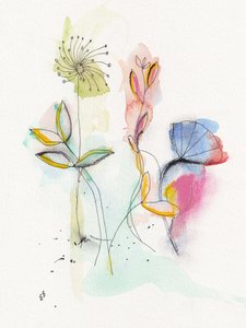 Vibrant Watercolor Flowers