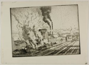 The Coal Crusher by Bror Julius Olsson Nordfeldt